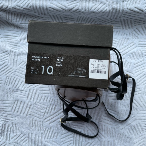 J. Crew Black Vachetta Sandal - Picture 6 of 6